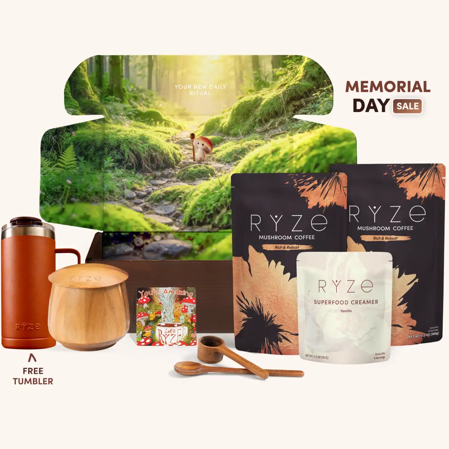 RYZE Ritual Set Dark Roast - Functional Coffee for Workday Focus