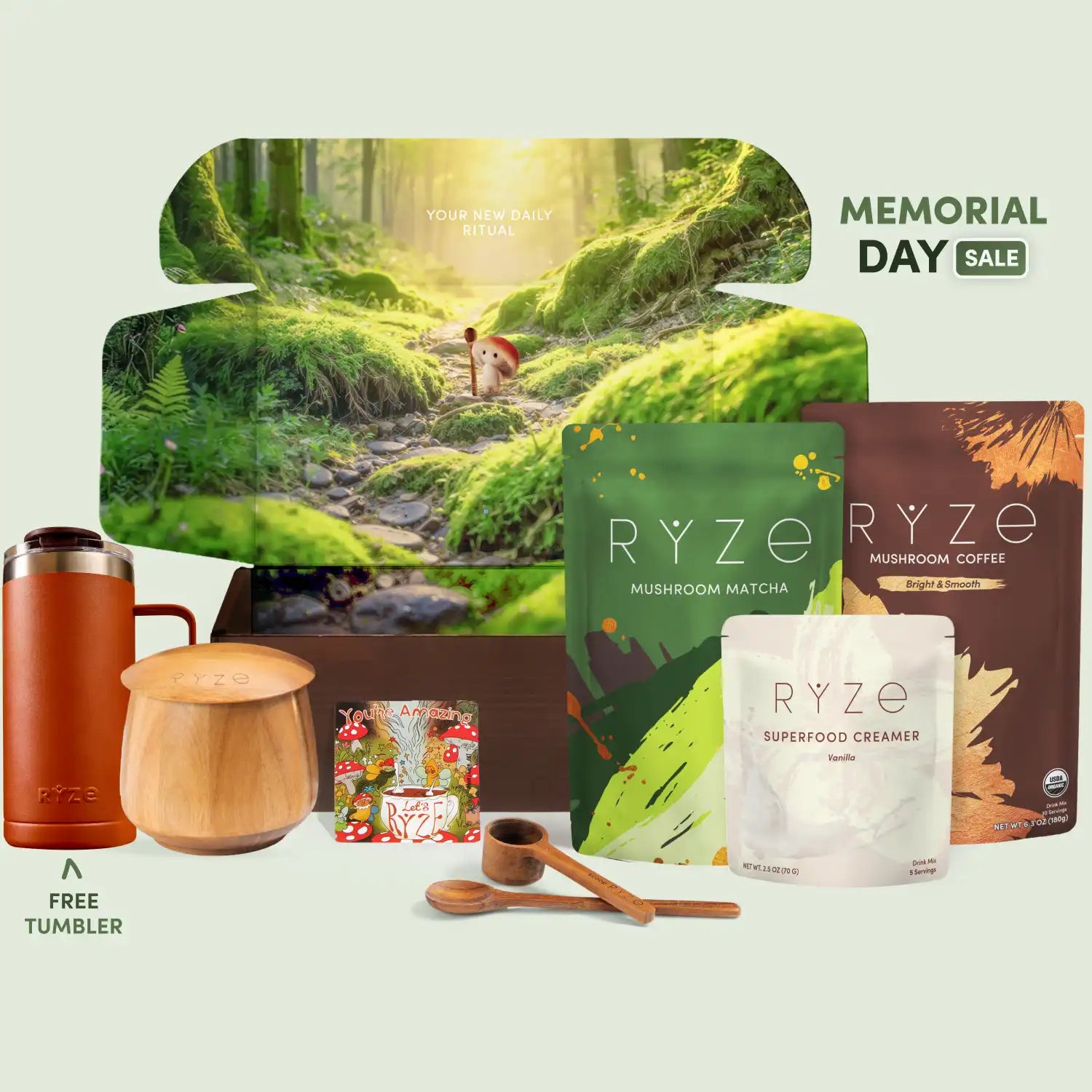 RYZE Ritual Set (Matcha + Coffee) - Focus Coffee for Study Sessions