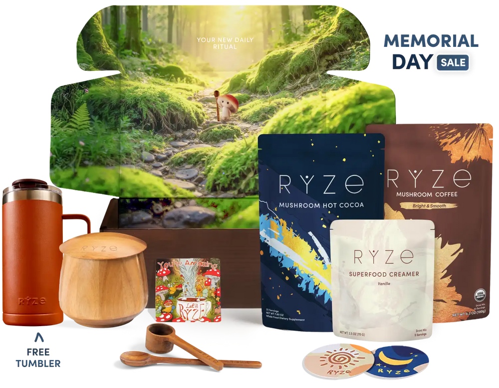 RYZE Ritual Set (Cocoa + Coffee) - Superfood Coffee for Morning Wellness