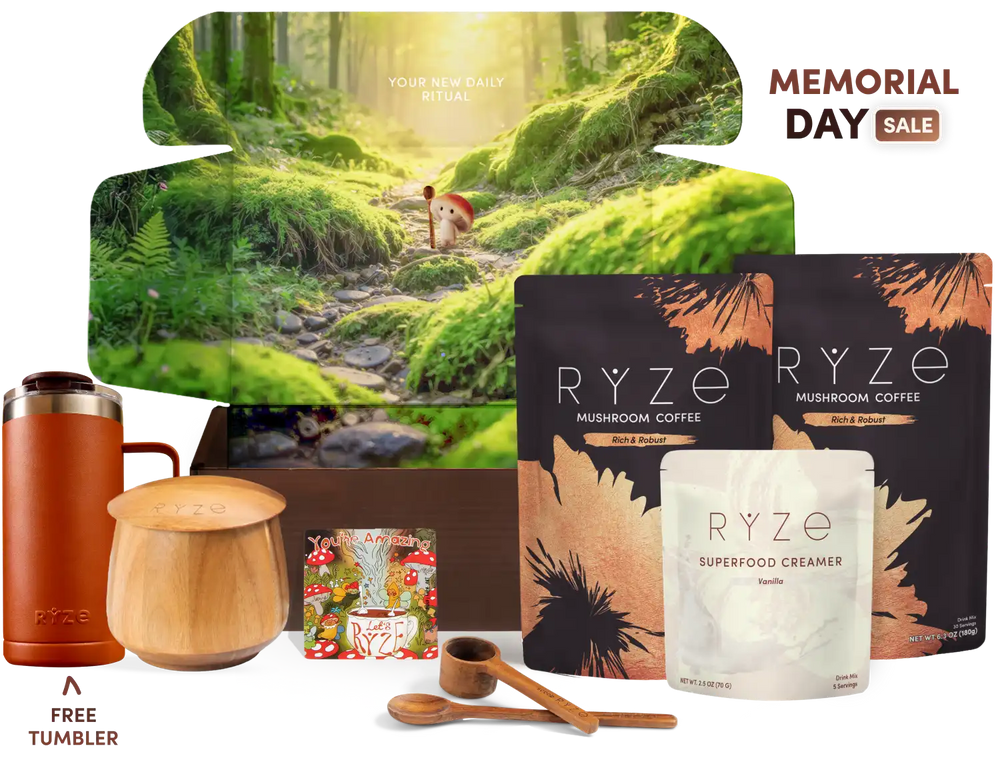 RYZE Ritual Set Dark Roast - Functional Coffee for Workday Focus